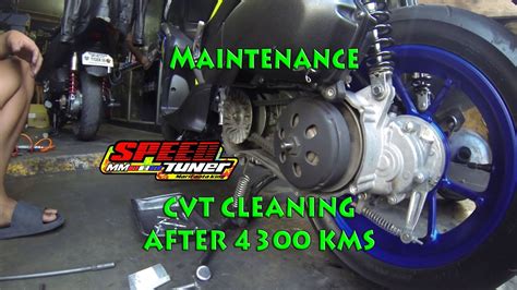 Speed Tuner CVT Panggilid Cleaning After 4300KMS AEROX 155 YouTube