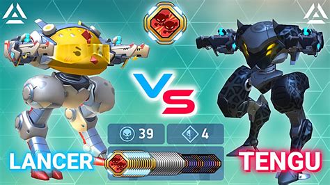 Tengu Vs Lancer Arc Torrent Monster Kill Mech Arena Youtube