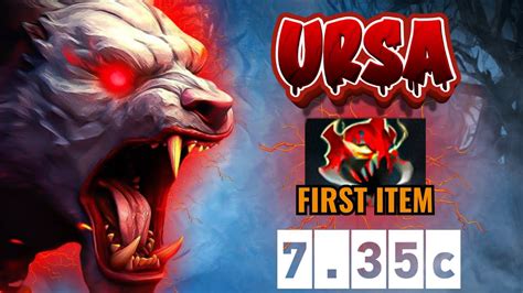 How To Play 7 35c Ursa With Mask Of Madness First Item 40Kills YouTube