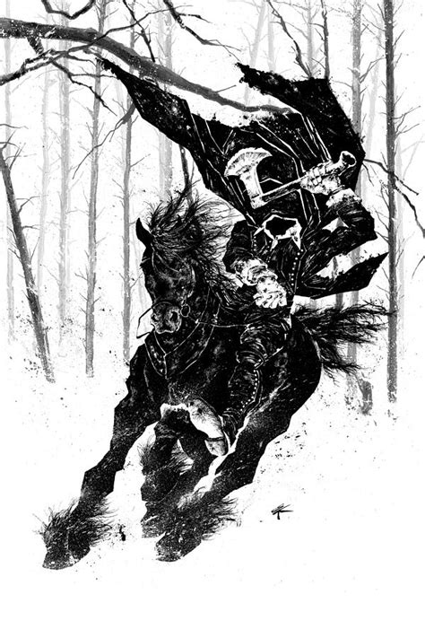 Headless Horseman Drawing By Csaba Kasik Fine Art America