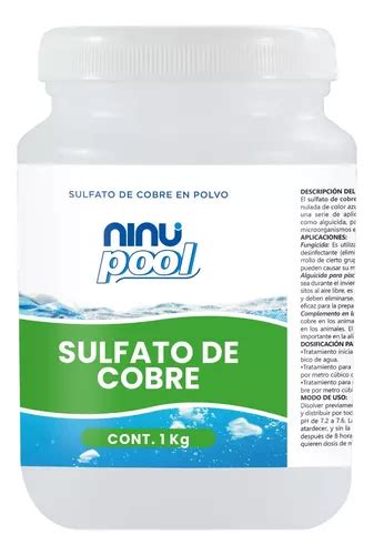 Sulfato De Cobre Fungicida Alguicida Piscinas 1kg Meses Sin Intereses