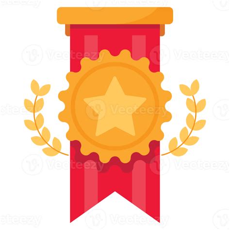 Star Ribbon Badge Achievement Badge 2d Color Illustrations 29205226 Png