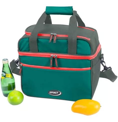 Bolso Termico Conservadora Spinit Tecno Cooler Litros Color Verde