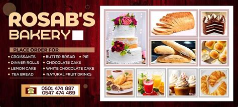 Bakery Design In Ghana Food Poster Design Bakery Design Food Menu