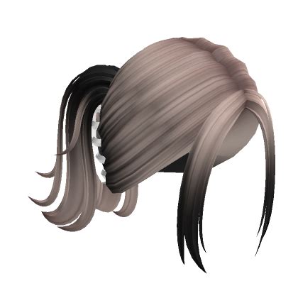 Two Tone Y K Clipped Ponytail Blonde To Black Roblox Item Rolimon S