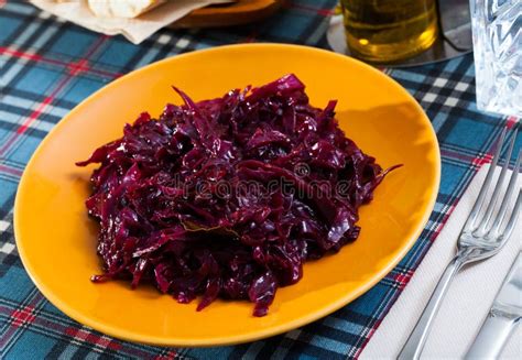 Braised Red Cabbage Stock Photo Image Of Bayleaf Rustic 314439986