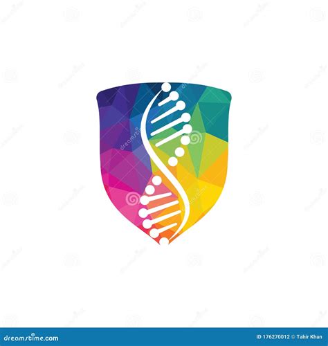 Science Genetics Vector Logo Design Dna Logo Concept Stock Vector