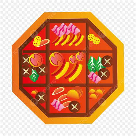 Hand Painted Jiugongge Hot Pot PNG Vector PSD And Clipart With Transparent Background For