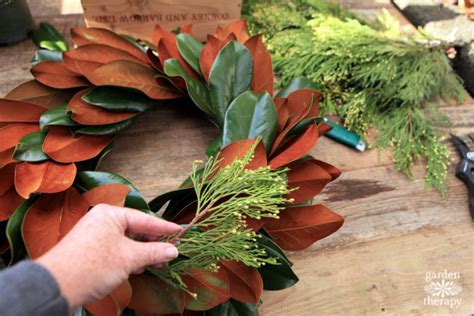 How To Make A Fresh Magnolia Wreath Garden Therapy