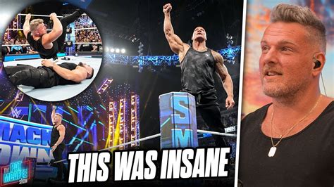 Pat Mcafee Talks About Starting Off Smackdown With The Rock In Surprise