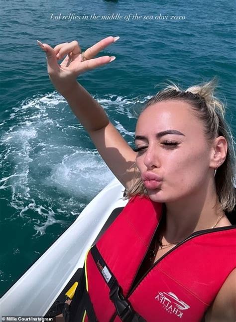 Millie Court Is Living My Best Life As She Poses In A Skimpy White Bikini In Thailand Daily