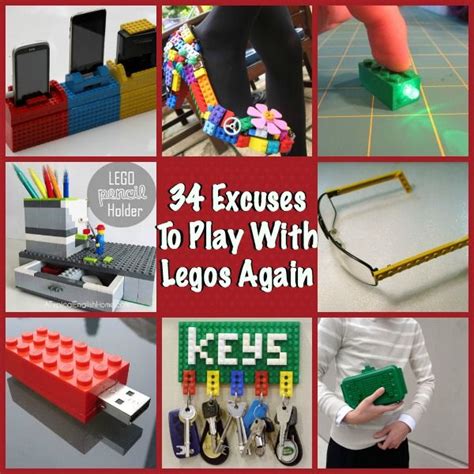 34 Diy Lego Crafts Ideas To Build With Bricks Lego Craft Legos Diy