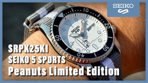 Unboxing The Seiko 5 Sports Peanuts Srpk25k1 Limited Edition Youtube