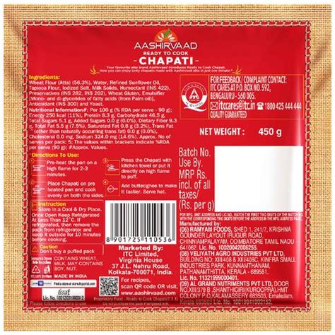 Buy Aashirvaad Ready To Cook Chapati Online At Best Price Of Rs