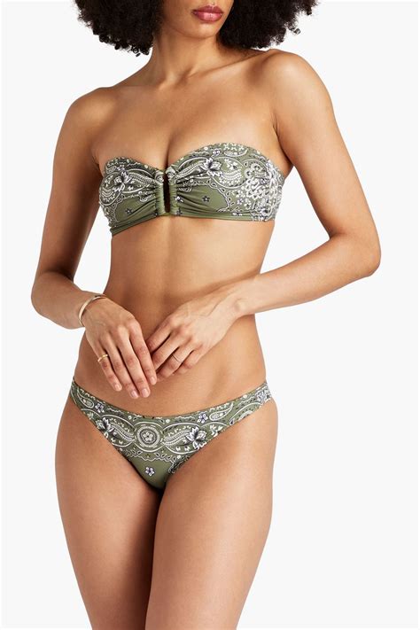 Zimmermann Paisley Print Low Rise Bikini Briefs The Outnet