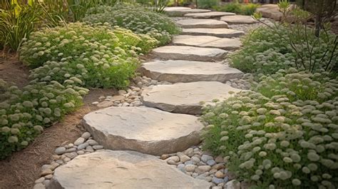 Boulder Stepping Stones For A Garden Background Stepping Stone Walkway