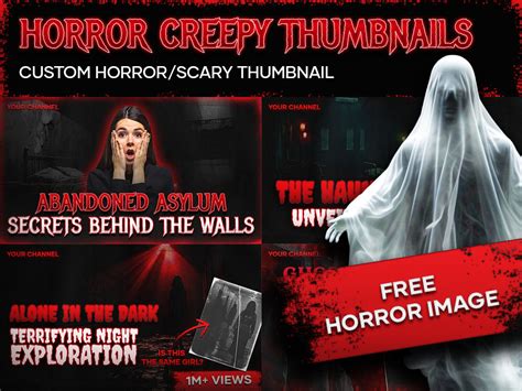 Horror Scary Thumbnail Design For Youtube Upwork