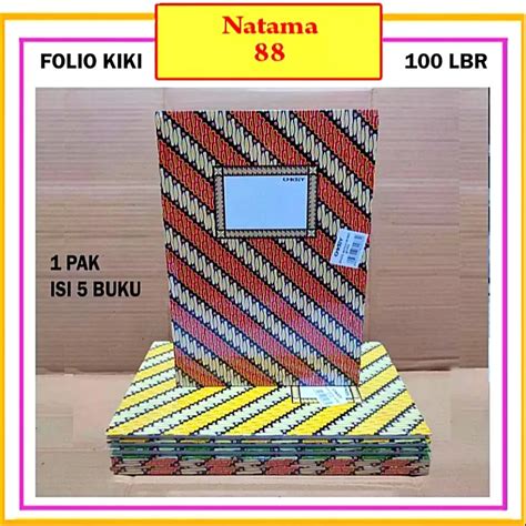 1 Pak Buku Folio 100 Lembar Okey Isi 5 Buku Packing Aman Lapis Kardus