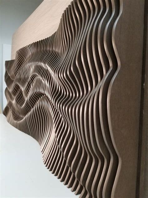 Parametric Wall Art Abstract Wood Wall Art D Wall Art Wall Decor