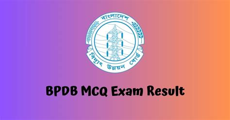 BPDB MCQ Exam Result 2023