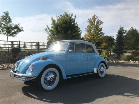 1970 Volkswagen Beetle Beautiful Baby Blue Classic Volkswagen Beetle