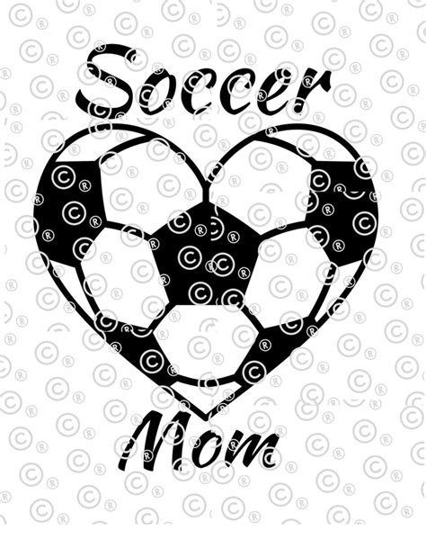 Soccer Mom Soccer Ball Svg Png Digital File Etsy