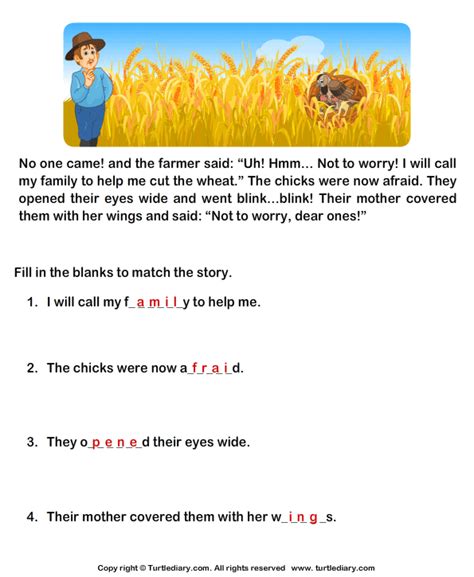 Read Comprehension Sparrow And Farmer And Answer The Questions