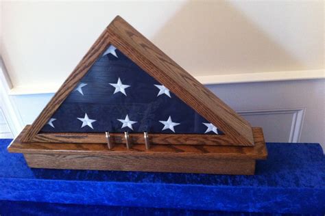 Memorial Flag Display Case With Shell Casings Etsy