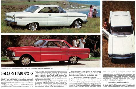 1965 Ford Xp Falcon Brochure Car Advertising Car Ads Euro Model Holden Monaro Aussie Muscle