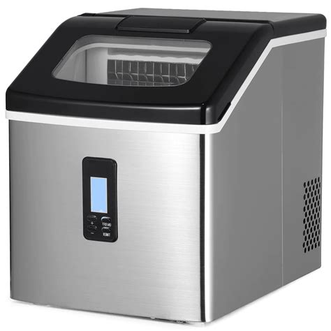 Muhub Countertop Ice Maker Machine Lbs H Ice Maker Stainless Steel