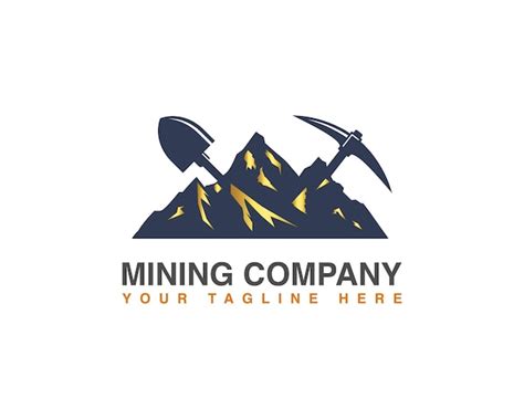 Premium Vector Minimalist Gold Mining Company And Business Isolated