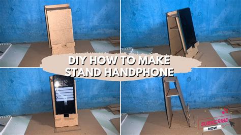 Cara Membuat Dudukan Hp Dari Karton Board Diy How To Make Stand