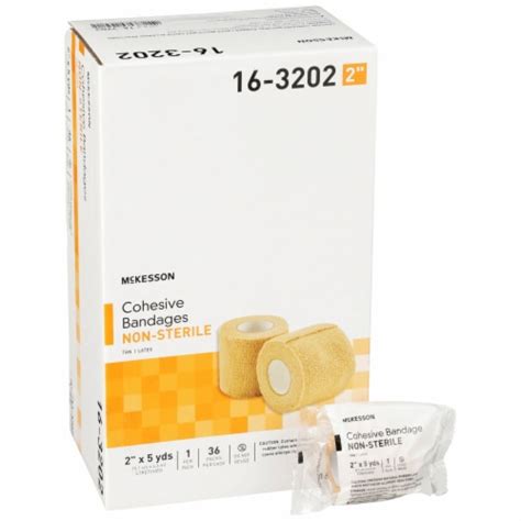 Mckesson Elastic Self Adherent Cohesive Bandage Beige Nonsterile 2 X 5