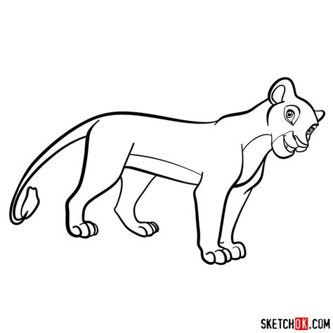 How To Draw Nala Lion King In 2024 Lion King Drawings Horse Sketch