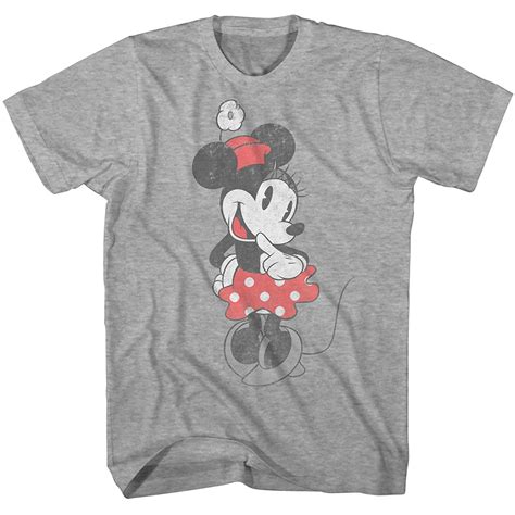 Disney Minnie Mouse Shirt Vintage Shy Graphic Men S Adult T Shirt