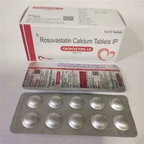 10 Mg Rosuvastatin Calcium Tablets IP At Rs 950 Box Rosuvastatin