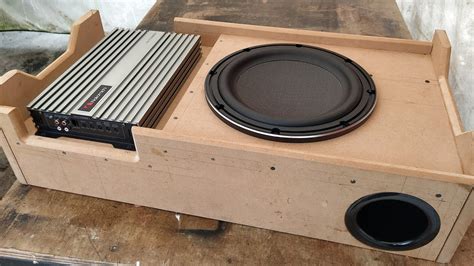 DIY Downfiring Underseat Aero Ported Subwoofer Box For Toyota HiAce GL