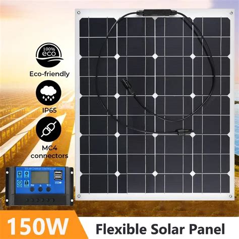 Panel Solar De W C Lula Solar Flexible De V Con Usb Dual