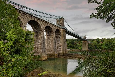 Menai Suspension Bridge Photograph by Derek Beattie - Pixels