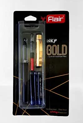 Raajkart Flair Inky Gold Liquid Ink Fountain Pen Buy Books Online