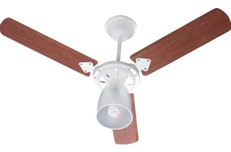 Ventilador De Teto Tron Marbela Branco Mdf V V P S Verniz