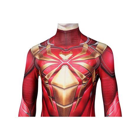 Avenger Spiderman Cosplay Costume Iron Spider Armor Spandex Bodysuit