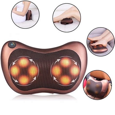 Electric Car Massage Led Pillow Home Massager Cushion Body Neck Back Shoulder Leg Home Shiatsu