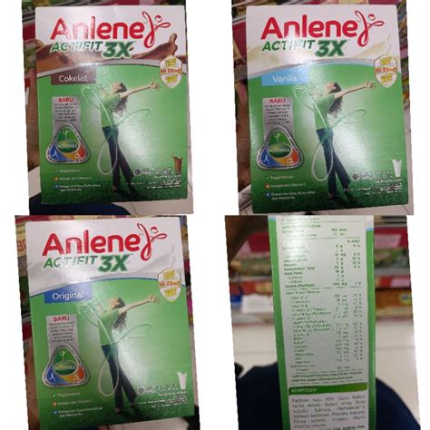 Jual Anlene Actifit 3X 250gr 590gr Rasa Original Vanilla Cokelat 17