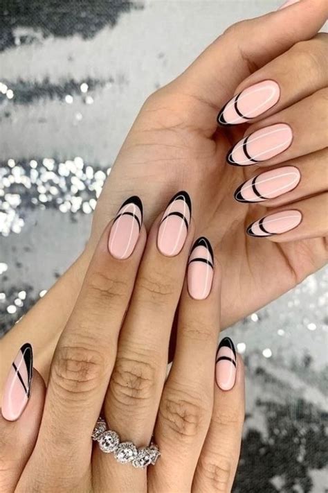 50 Stylish Almond Nails Design Ideas Lines On Nails Acrylic Nails