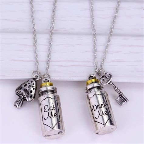 Ariesmoon89 Jewelry Alice In Wonderland Eat Me Drink Me Necklaces