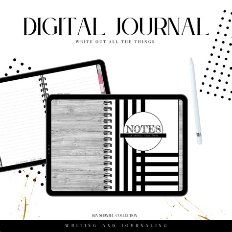 Black And White Note Journal