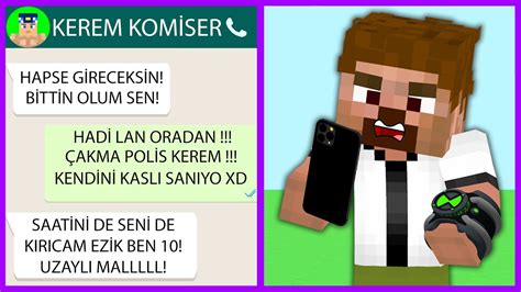 Ben 10 Arda Ve Kasli Kerem Komİser Kavga Edİyor 😂 Minecraft Zengİn