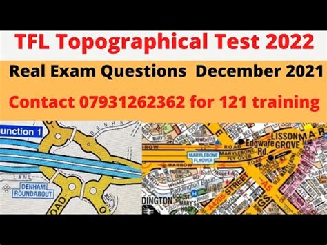 Tfl Topographical Test Real Exam Questions December