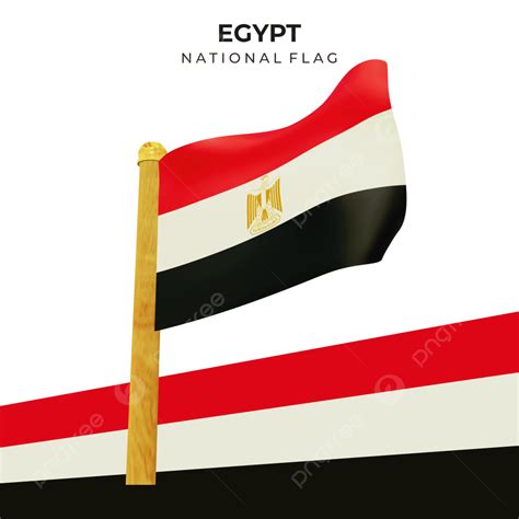 Egypt Flag 3d Transparent Png 3d Realistic Waving Egypt Flags On A